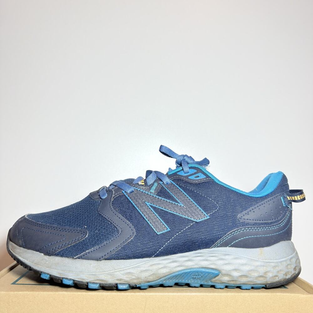 New Balance 410v7 Men Size 13 Blue Gray Trail Running Shoes Athletic Sneakers